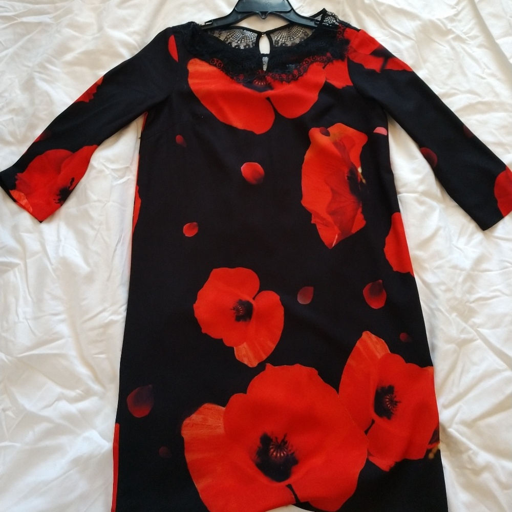Gorgeous black and orange dress